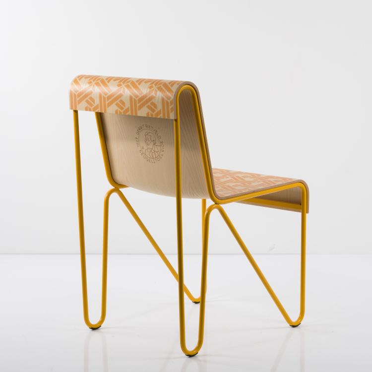 Bild 4 zu Objekt, 'Beugel' chair, 1927 / 2018, Gerrit Rietveld,Joost Swarte, Cassina, Mailand, 157B 234