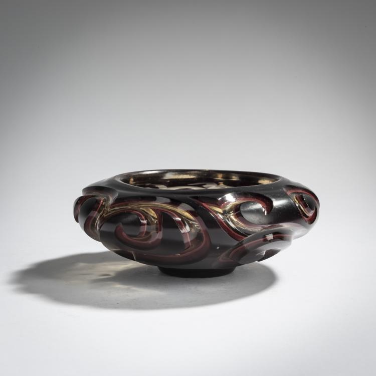 Bild 1 zu Objekt, &Eacute;tude-Schale 'Sang de boeuf', um 1895, Emile Gall&eacute;, Gall&eacute;, &Eacute;mile, Nancy, 156B 186