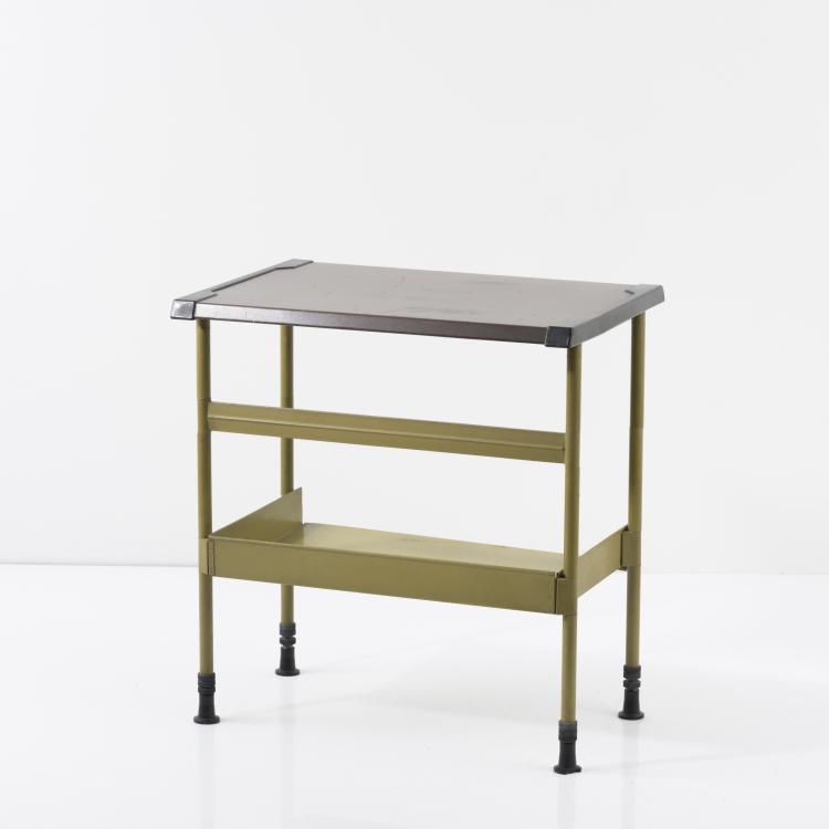Hauptbild zu Objekt, 'Spazio' console table / shelf, 1959, Studio B.B.P.R.,Gian Luigi Banfi,Ludovico Barbiano di Belgiojoso,Enrico Peressutti,Ernesto Nathan Rogers, Olivetti, Ivrea, 157B 345