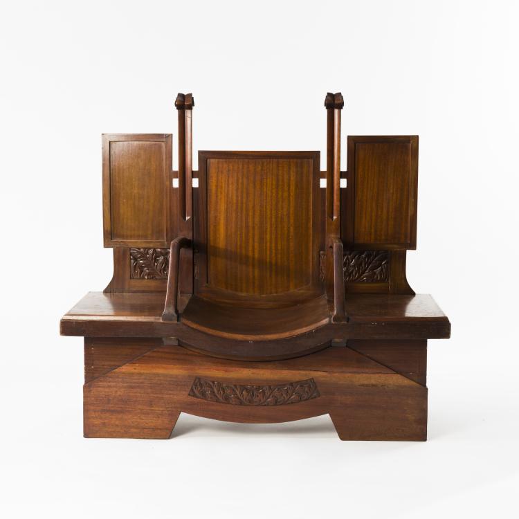 Hauptbild zu Objekt, Waiting bench / reception furniture, c. 1910, Italien, 157B 226