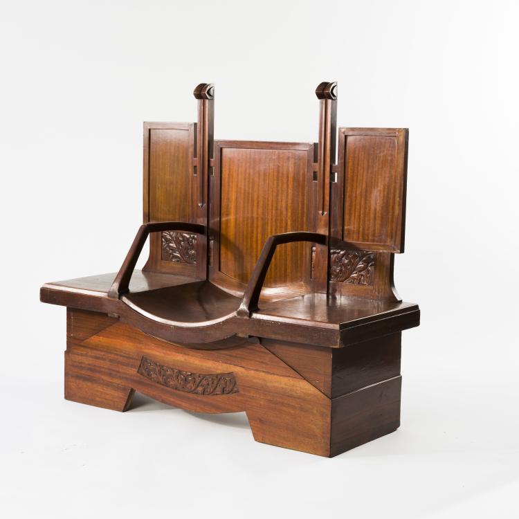 Bild 1 zu Objekt, Waiting bench / reception furniture, c. 1910, Italien, 157B 226