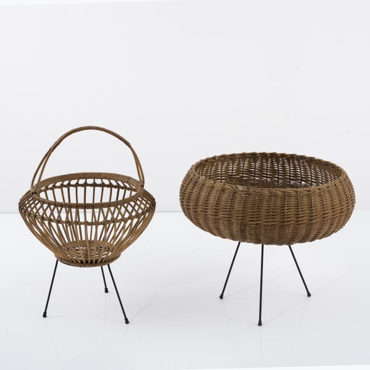 Hauptbild zu Objekt, 2 baskets, 1950s, Italien, 157B 397