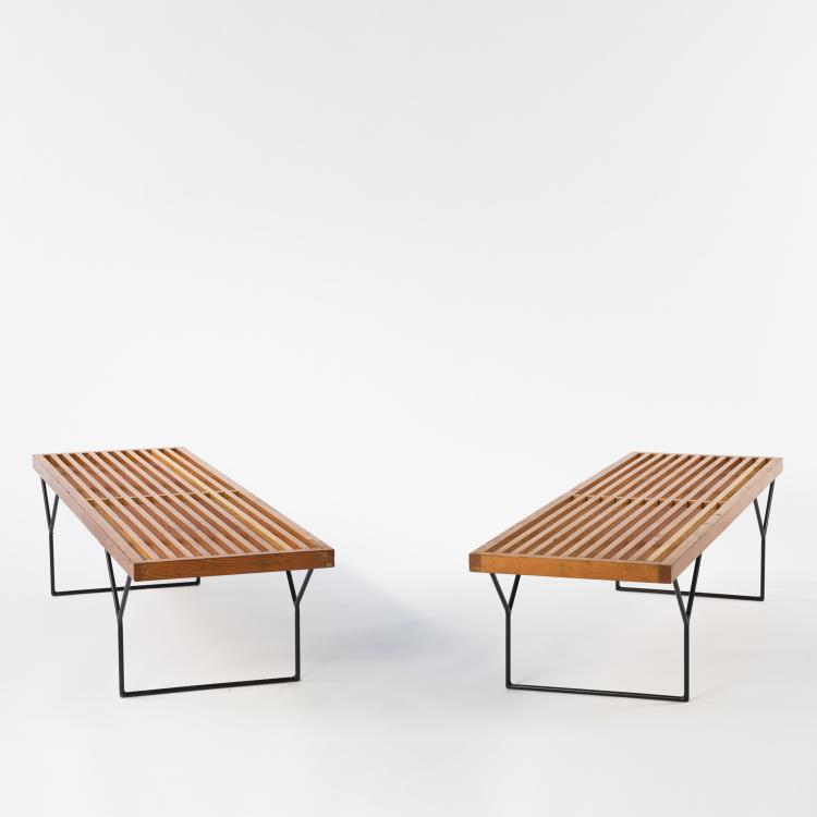 Bild 1 zu Objekt, 2 benches, c. 1958, Italien, 157B 340