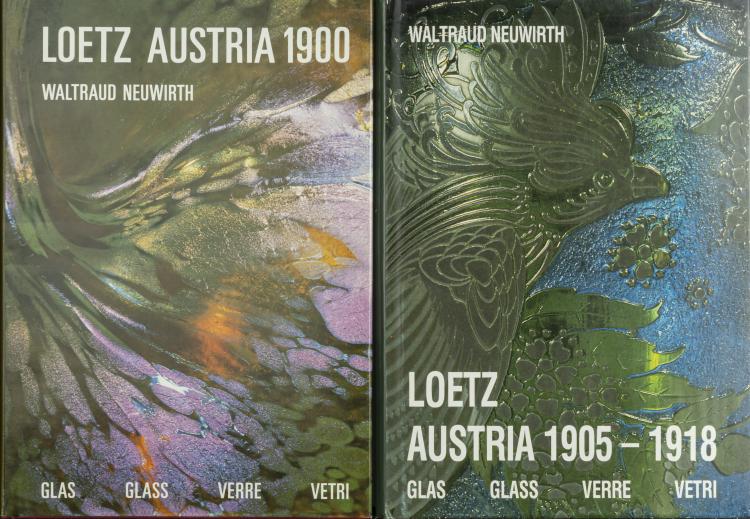 Hauptbild zu Objekt, Konvolut aus zwei B&uuml;chern. Loetz Austria. Glas, 1900 und 1905-1918, 1986, 159C 725