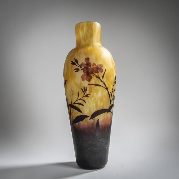 Bild 1 zu Objekt, Vase 'Laurier rose', 1910-12, Antonin Daum, Daum Fr&egrave;res, Nancy, 156D 671