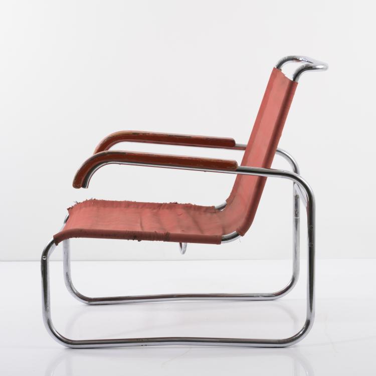 Bild 1 zu Objekt, Armlehnsessel 'B 35', um 1928/29, Marcel Breuer, Thonet, Frankenberg, 157A 3