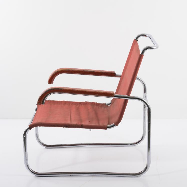 Bild 2 zu Objekt, Armlehnsessel 'B 35', um 1928/29, Marcel Breuer, Thonet, Frankenberg, 157A 3