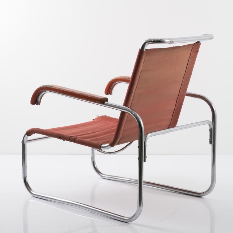 Bild 4 zu Objekt, Armlehnsessel 'B 35', um 1928/29, Marcel Breuer, Thonet, Frankenberg, 157A 3