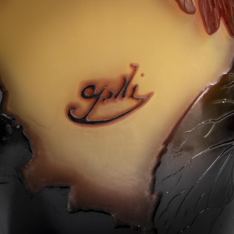 Bild 4 zu Objekt, 'Cin&eacute;raires' vase, 1925-36, Emile Gall&eacute;, Gall&eacute;, &Eacute;tablissements, Nancy, 156D 697