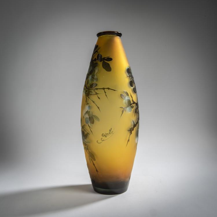 Bild 1 zu Objekt, 'Prunelles' vase, 1908-20, Emile Gall&eacute;, Gall&eacute;, &Eacute;tablissements, Nancy, 156D 688