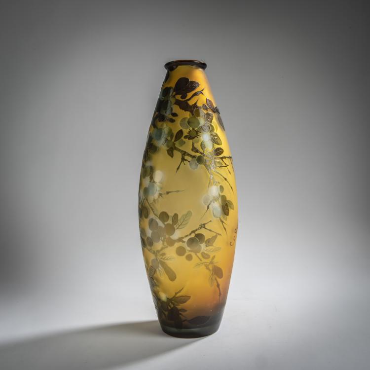 Bild 2 zu Objekt, 'Prunelles' vase, 1908-20, Emile Gall&eacute;, Gall&eacute;, &Eacute;tablissements, Nancy, 156D 688