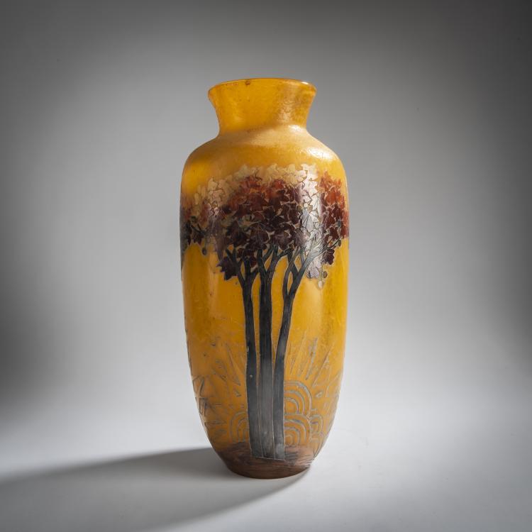 Hauptbild zu Objekt, Vase, um 1930, Legras & Cie., Saint-Denis, 156D 700