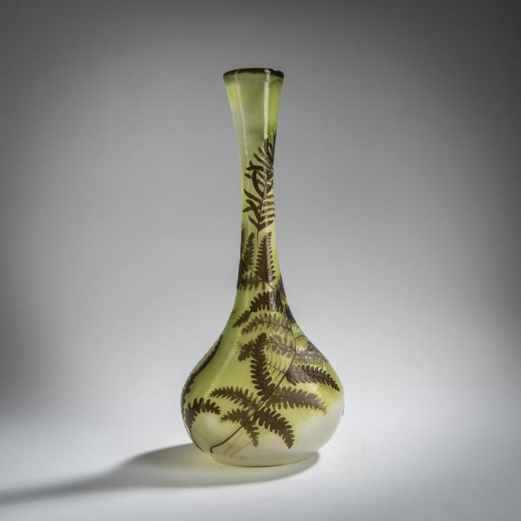 Hauptbild zu Objekt, 'Foug&egrave;res' vase, 1902-03, Emile Gall&eacute;, Gall&eacute;, &Eacute;mile, Nancy, 156D 677