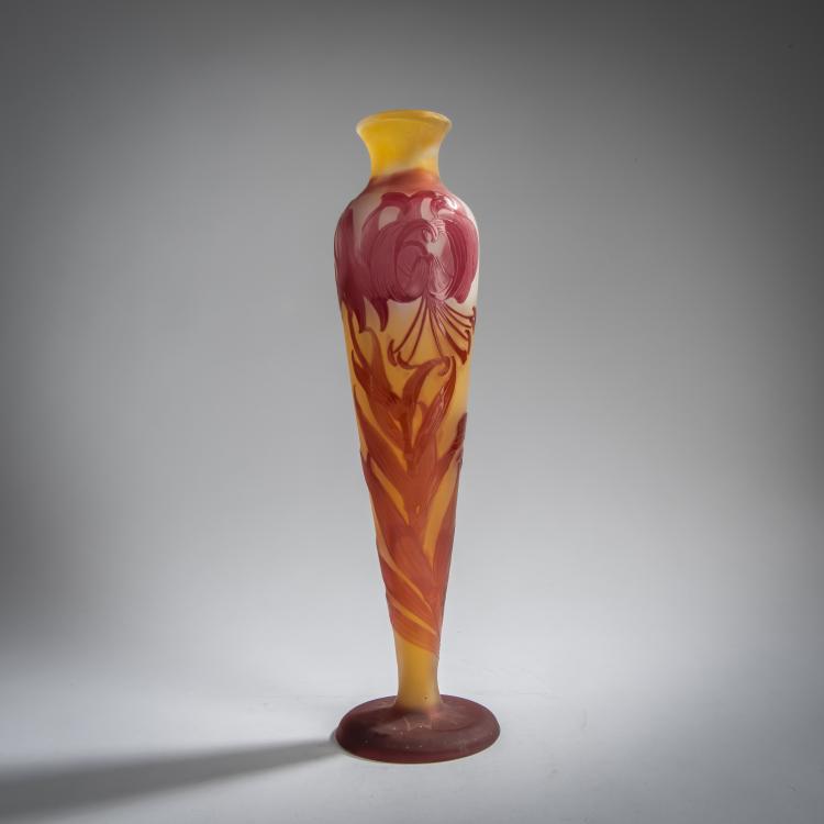 Hauptbild zu Objekt, 'Lys' vase, 1905-08, Emile Gall&eacute;, Gall&eacute;, &Eacute;tablissements, Nancy, 156D 685