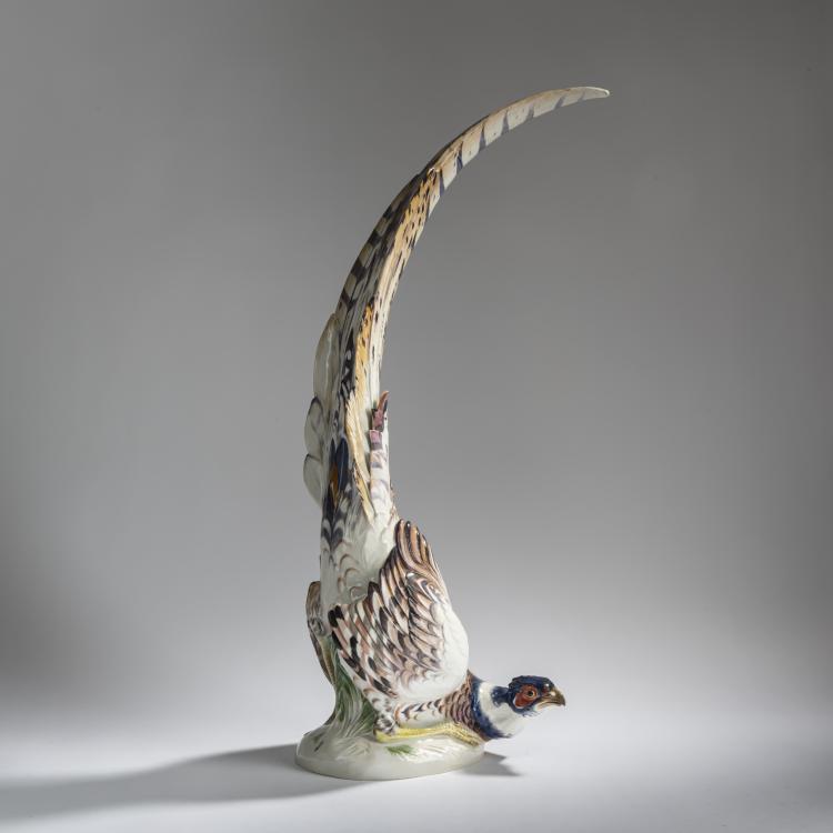 Hauptbild zu Objekt, 'K&ouml;nigsfasanenhahn', 1921, Paul Walther, Meissen, 156D 745