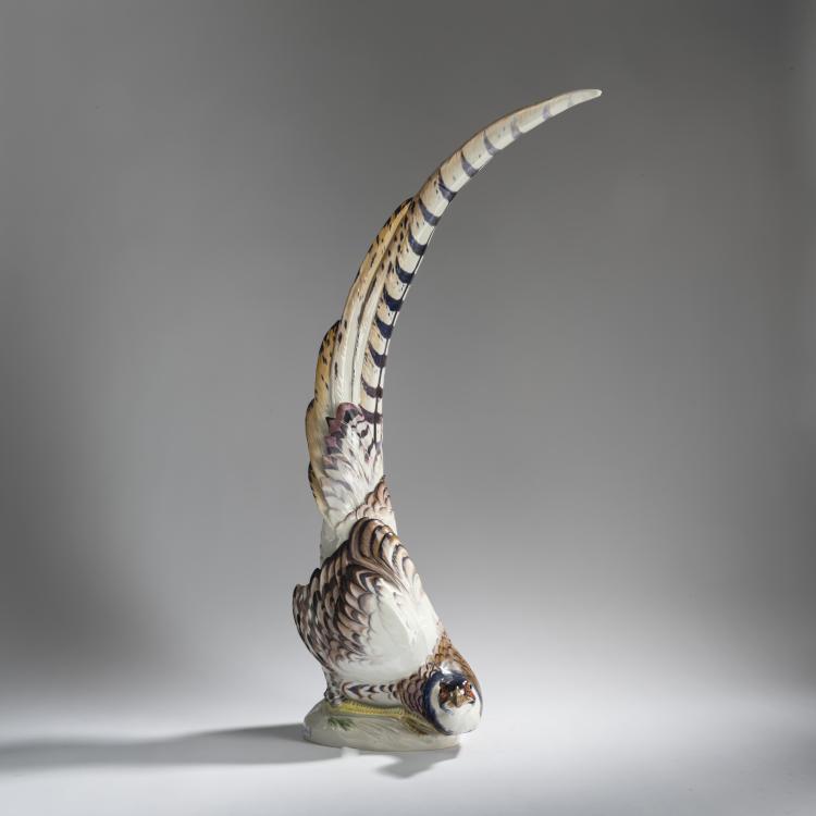 Bild 1 zu Objekt, 'K&ouml;nigsfasanenhahn', 1921, Paul Walther, Meissen, 156D 745