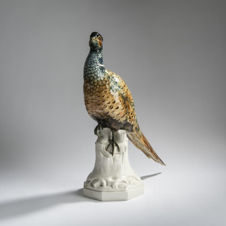 Bild 1 zu Objekt, 'Fasan', 1917, Edmund Sode, Schwarzburger Werkst&auml;tten f&uuml;r Porzellankunst, Unterwei&szlig;bach, 156D 771