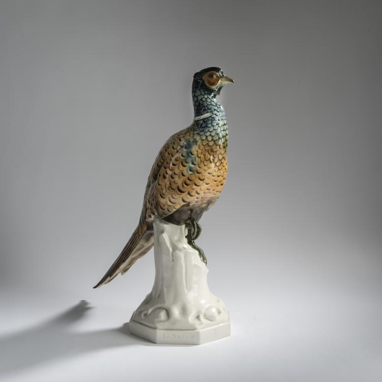 Bild 2 zu Objekt, 'Fasan', 1917, Edmund Sode, Schwarzburger Werkst&auml;tten f&uuml;r Porzellankunst, Unterwei&szlig;bach, 156D 771