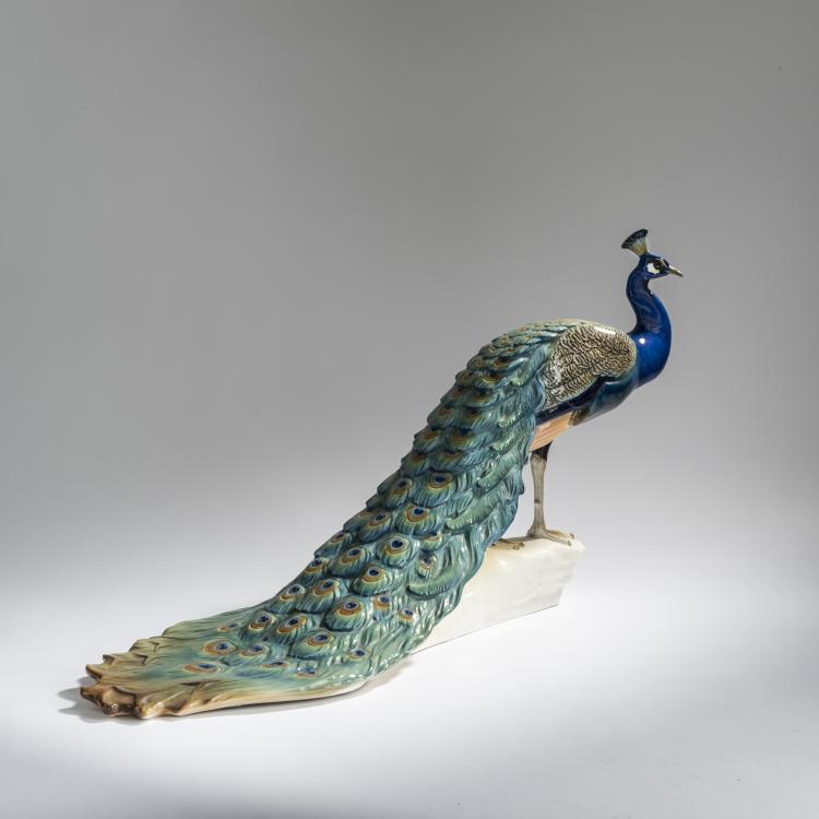 Bild 3 zu Objekt, 'Peacock', 1906, Theodor K&auml;rner, Nymphenburg, KPM, 156D 750