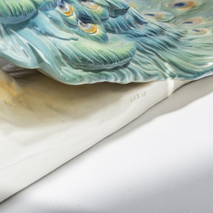 Bild 4 zu Objekt, 'Peacock', 1906, Theodor K&auml;rner, Nymphenburg, KPM, 156D 750