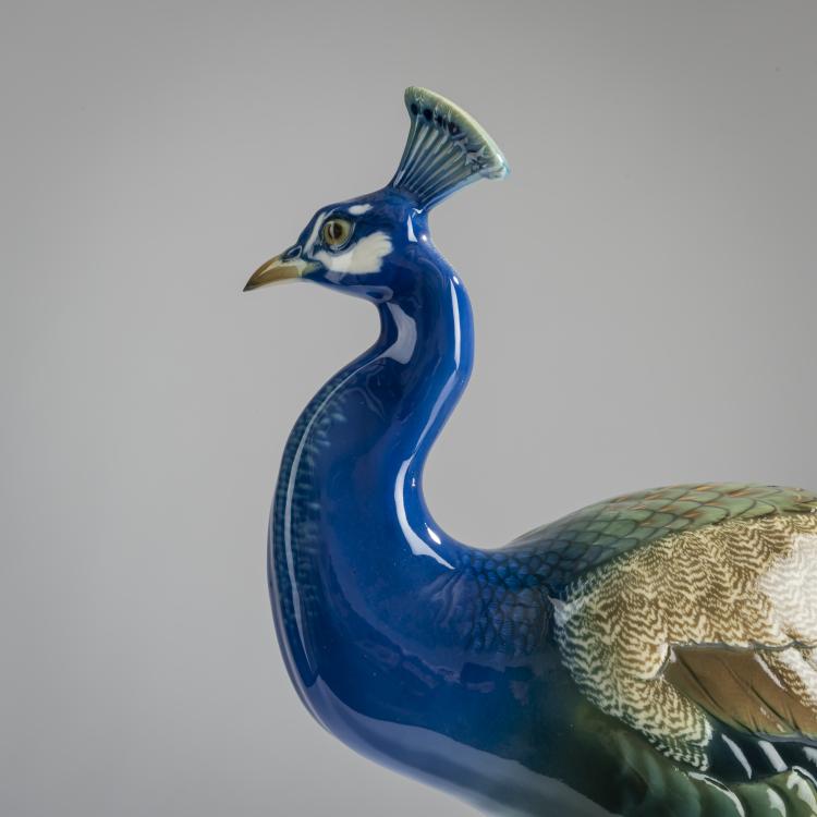 Bild 3 zu Objekt, 'Peacock', 1906, Theodor K&auml;rner, Nymphenburg, KPM, 156D 751