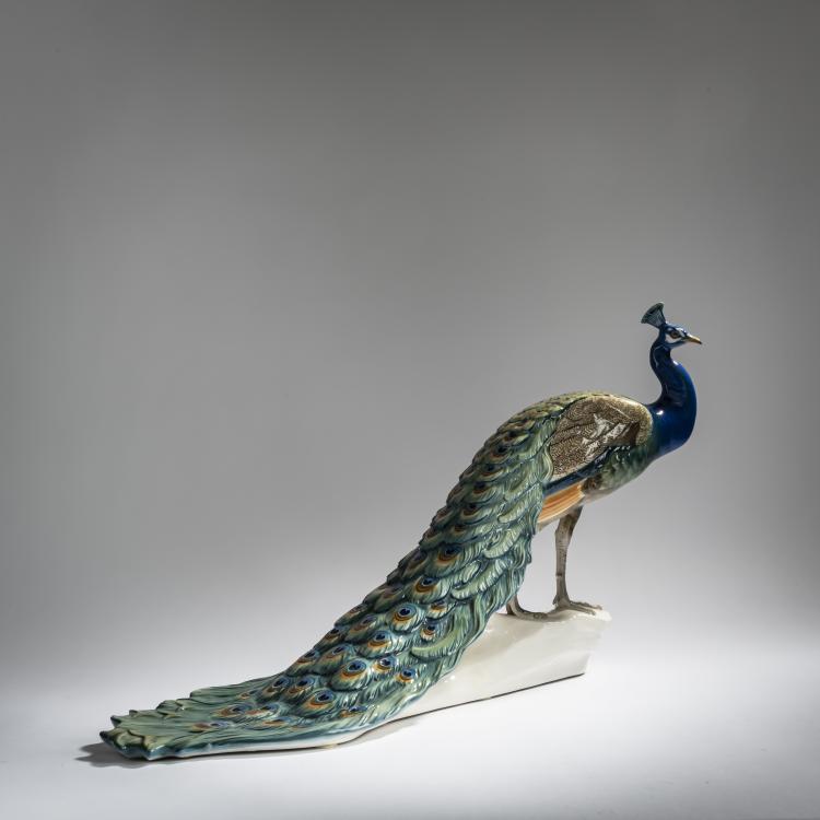 Bild 5 zu Objekt, 'Peacock', 1906, Theodor K&auml;rner, Nymphenburg, KPM, 156D 751