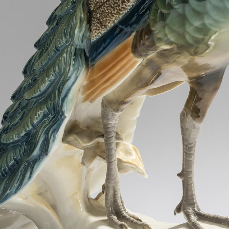 Bild 6 zu Objekt, 'Peacock', 1906, Theodor K&auml;rner, Nymphenburg, KPM, 156D 751