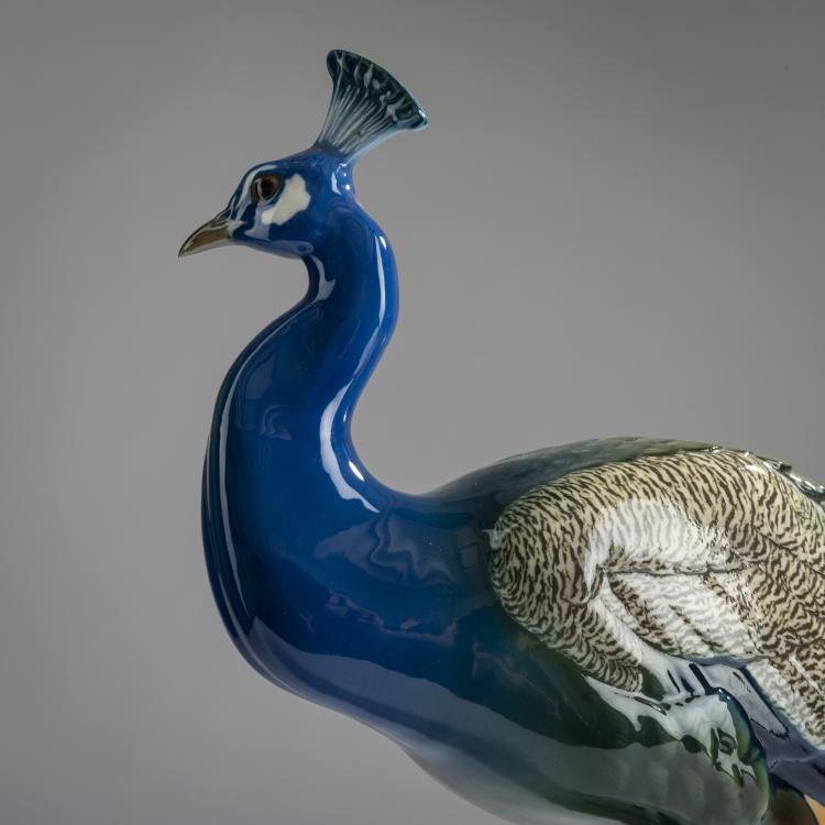 Bild 3 zu Objekt, 'Peacock', 1906, Theodor K&auml;rner, Nymphenburg, KPM, 156D 752