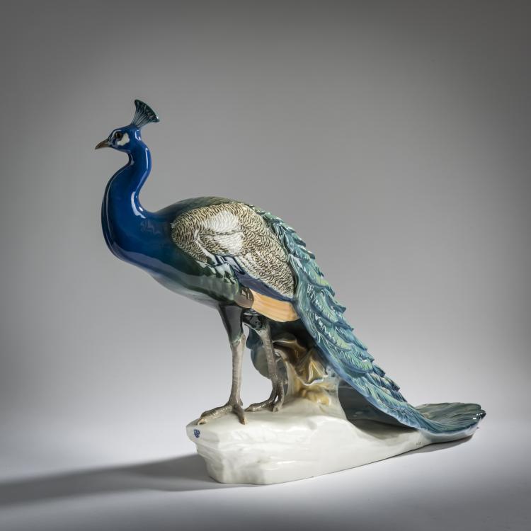 Bild 5 zu Objekt, 'Peacock', 1906, Theodor K&auml;rner, Nymphenburg, KPM, 156D 752