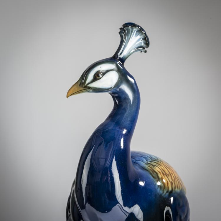 Bild 6 zu Objekt, 'Peacock on a High Pedestal', 1918, Edmund Sode, Schwarzburger Werkst&auml;tten f&uuml;r Porzellankunst, Unterwei&szlig;bach, 156D 773