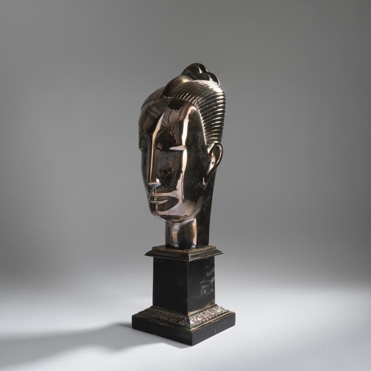 Hauptbild zu Objekt, Stylized woman's head, c. 1928, Adam Antes (prrobably), 156D 792