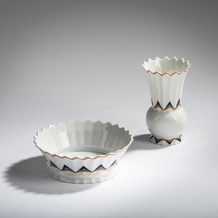 Bild 1 zu Objekt, Vase and bowl, 1920s, Philipp Rosenthal, Rosenthal, Selb, 156C 666