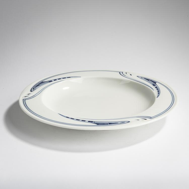 Bild 1 zu Objekt, Suppenteller 'Peitschenhieb', 1903-04, Henry van de Velde, Meissen, KPM, 156C 662