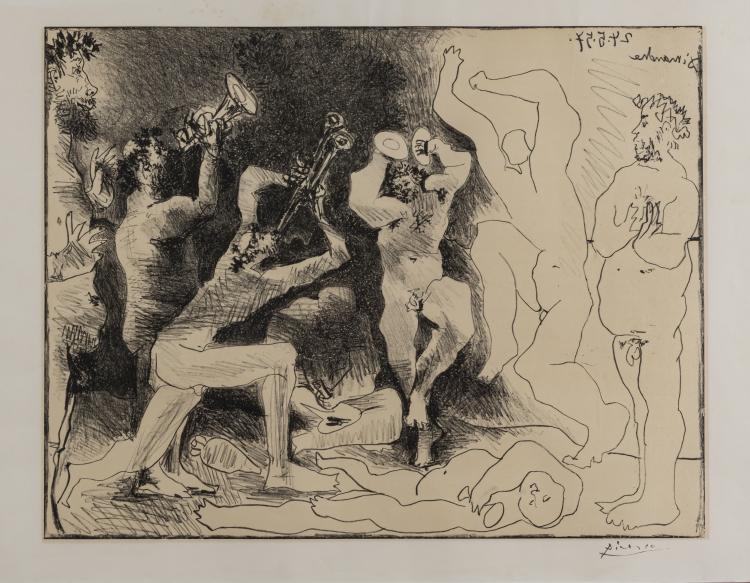 Hauptbild zu Objekt, 'La danse des faunes', 1957, Pablo Picasso, 157C 723