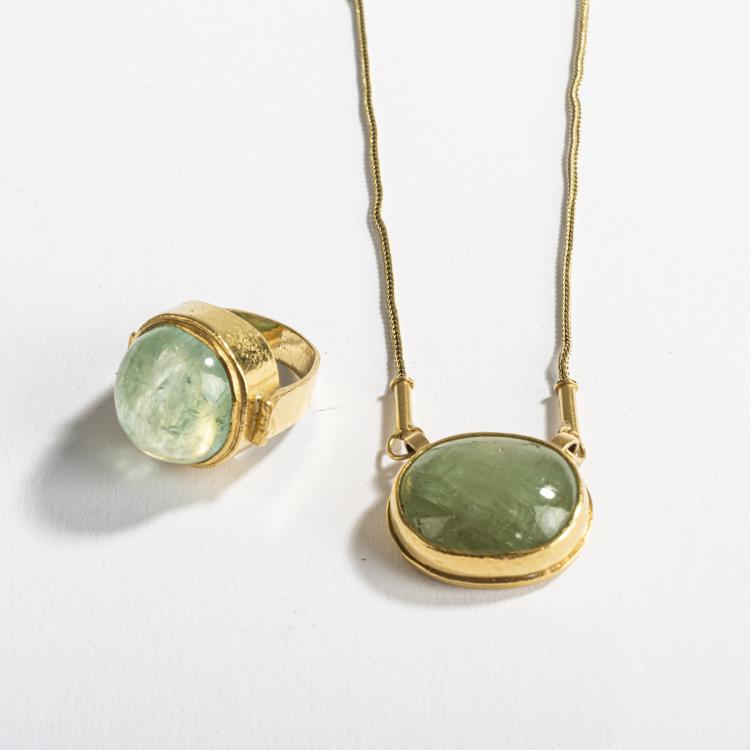 Hauptbild zu Objekt, Ring und Collier, 1970er Jahre, Hermann J&uuml;nger, 157D 984