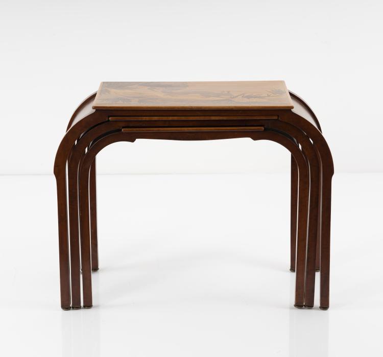 Bild 1 zu Objekt, Three nesting tables 'Canari' 'Chats' and 'Ecureil', 1920s, Emile Gall&eacute;, Gall&eacute;, &Eacute;tablissements, Nancy, 156C 517