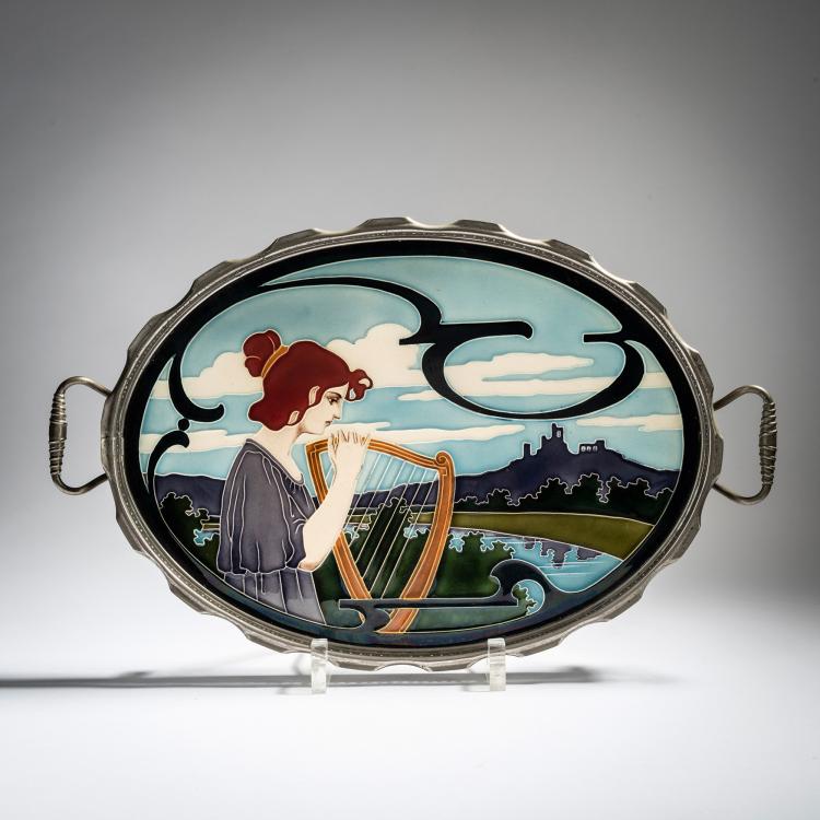 Hauptbild zu Objekt, 'Music' tray, c. 1900, Carl Sigmund Luber, Schwarz, J. von, N&uuml;rnberg, 156C 626