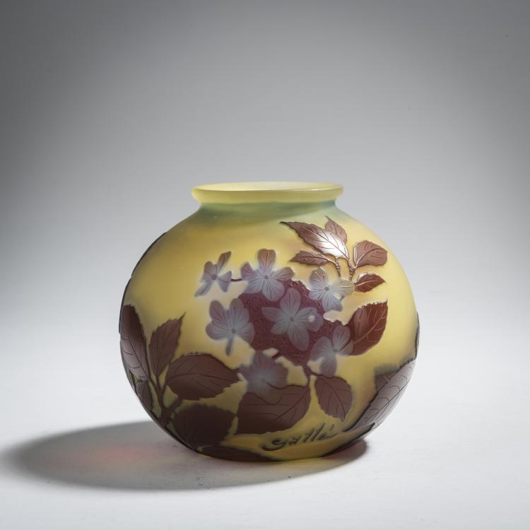 Bild 1 zu Objekt, Vase 'Hortensias', 1918-24, Emile Gall&eacute;, Gall&eacute;, &Eacute;tablissements, Nancy, 156B 223