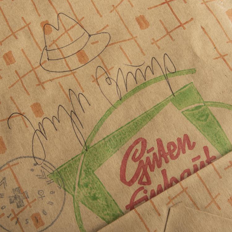 Bild 1 zu Objekt, DDR-T&uuml;te 'Guten Einkauf', 1977-80, Joseph Beuys, 157C 655