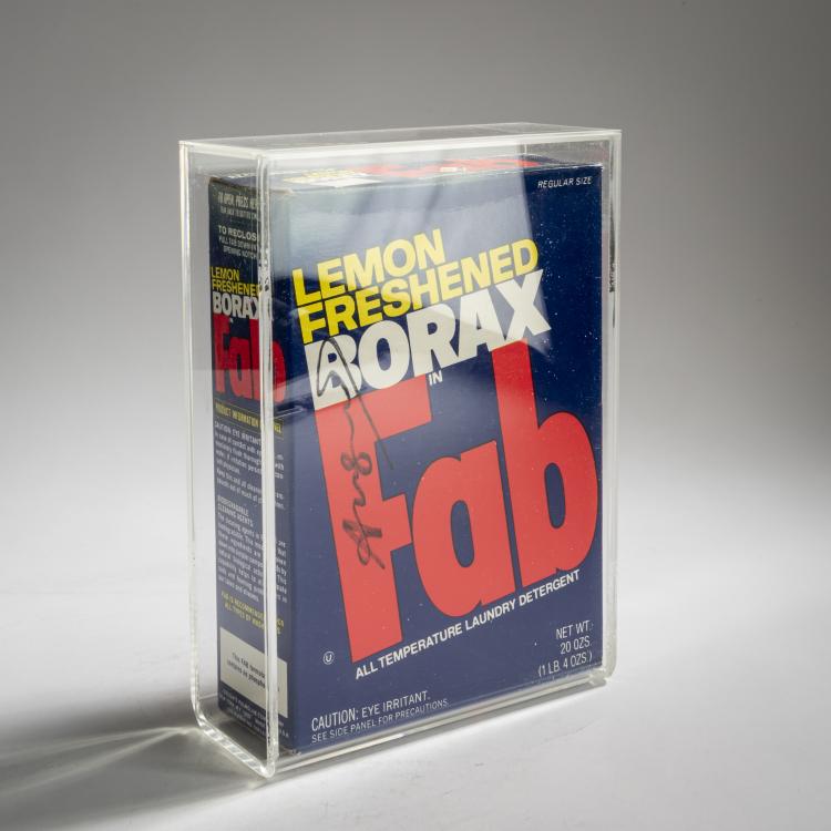 Hauptbild zu Objekt, Waschmittelbox 'Lemon Freshened Borax in Fab', 1970/80er Jahre, Andy Warhol, 157C 778