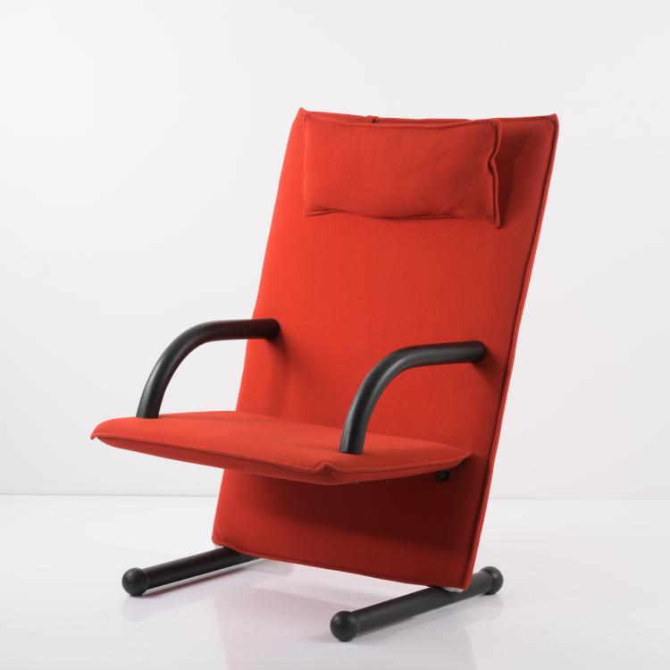 Hauptbild zu Objekt, 'T-Line chair', 1984, Burkhard Vogtherr, Arflex, Mailand, 157A 206