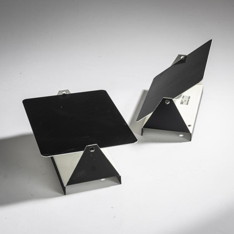 Hauptbild zu Objekt, 2 'CP-1' wall lights, 1963, Charlotte Perriand, Steph Simon, Paris, 157B 436