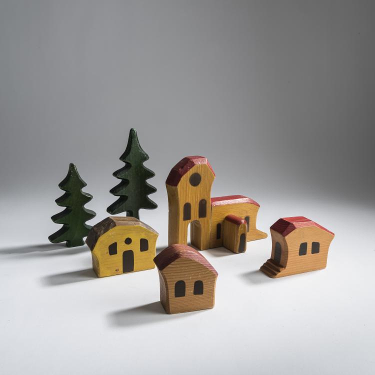 Hauptbild zu Objekt, 6 anthroposophical wooden toys, 1930-50, Rudolf Steiner (Umkreis), 157A 86