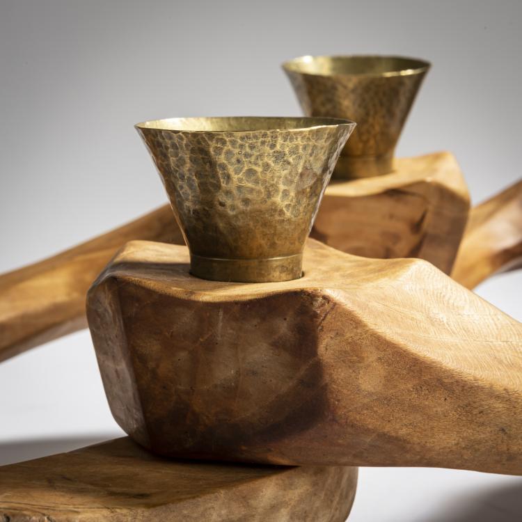 Bild 3 zu Objekt, Anthroposophical candlestick, 1940s, Rudolf Steiner (Umkreis), Dornach, Kunstschnitzwerkstatt, 157A 90
