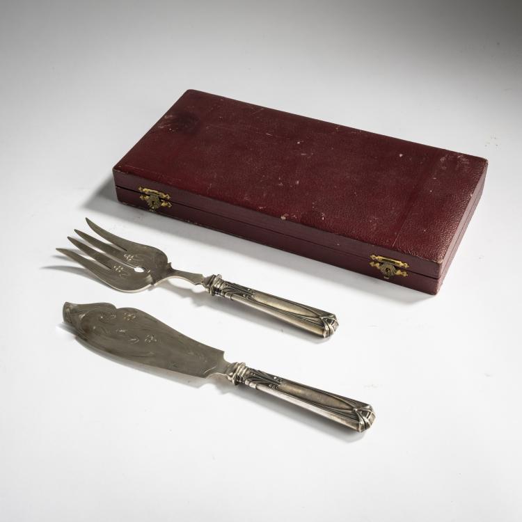 Bild 2 zu Objekt, Zwei Fischvorlegeteile '5100', 1901-04, Peter Behrens, R&uuml;ckert, M. J., Mainz, 156C 449