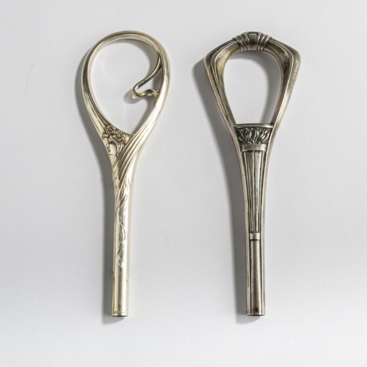 Bild 1 zu Objekt, 2 parasol handles, c. 1900, Mayer, Martin, Mainz, 156C 445