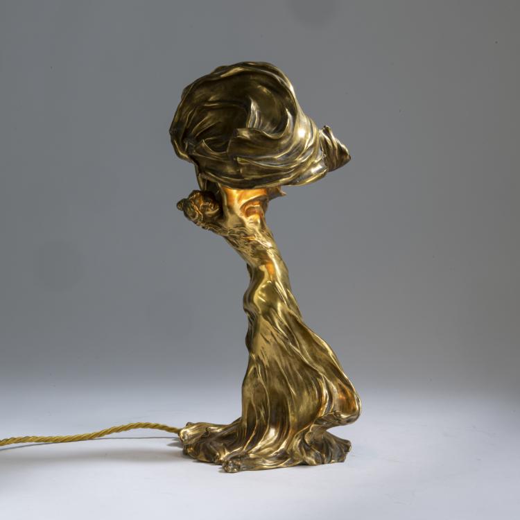 Hauptbild zu Objekt, Figurenlampe 'La Danse, la Lo&iuml;e Fuller', Modell f&uuml;r die Pariser Weltausstellung, 1900, Raoul-Fran&ccedil;ois Larche, Siot-Decauville, Paris, 156C 366