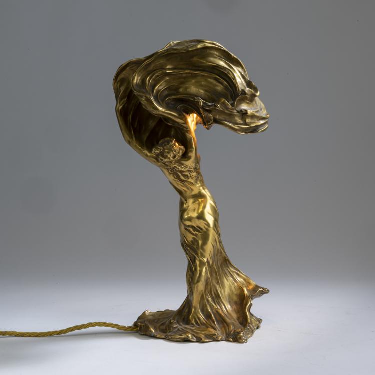 Bild 1 zu Objekt, Figurenlampe 'La Danse, la Lo&iuml;e Fuller', Modell f&uuml;r die Pariser Weltausstellung, 1900, Raoul-Fran&ccedil;ois Larche, Siot-Decauville, Paris, 156C 366