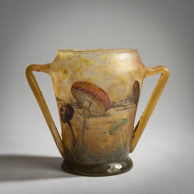 Bild 3 zu Objekt, Henkelvase 'Champignons', 1907, Henri Berg&eacute;,Antonin Daum,&Eacute;mile Wirtz, Daum Fr&egrave;res, Nancy, 156B 131