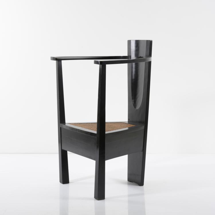 Hauptbild zu Objekt, Armlehnstuhl, 1901-03, Mackay Hugh Baillie Scott, Dresdener Werkst&auml;tten, Hellerau; J. P. White, Pyghtle Works, Bedford, 156C 507